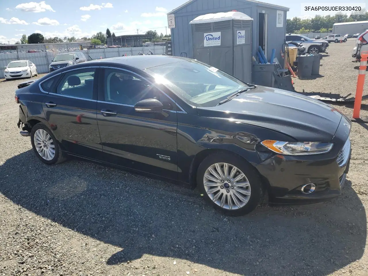 2014 Ford Fusion Titanium Phev VIN: 3FA6P0SU0ER330420 Lot: 56483275