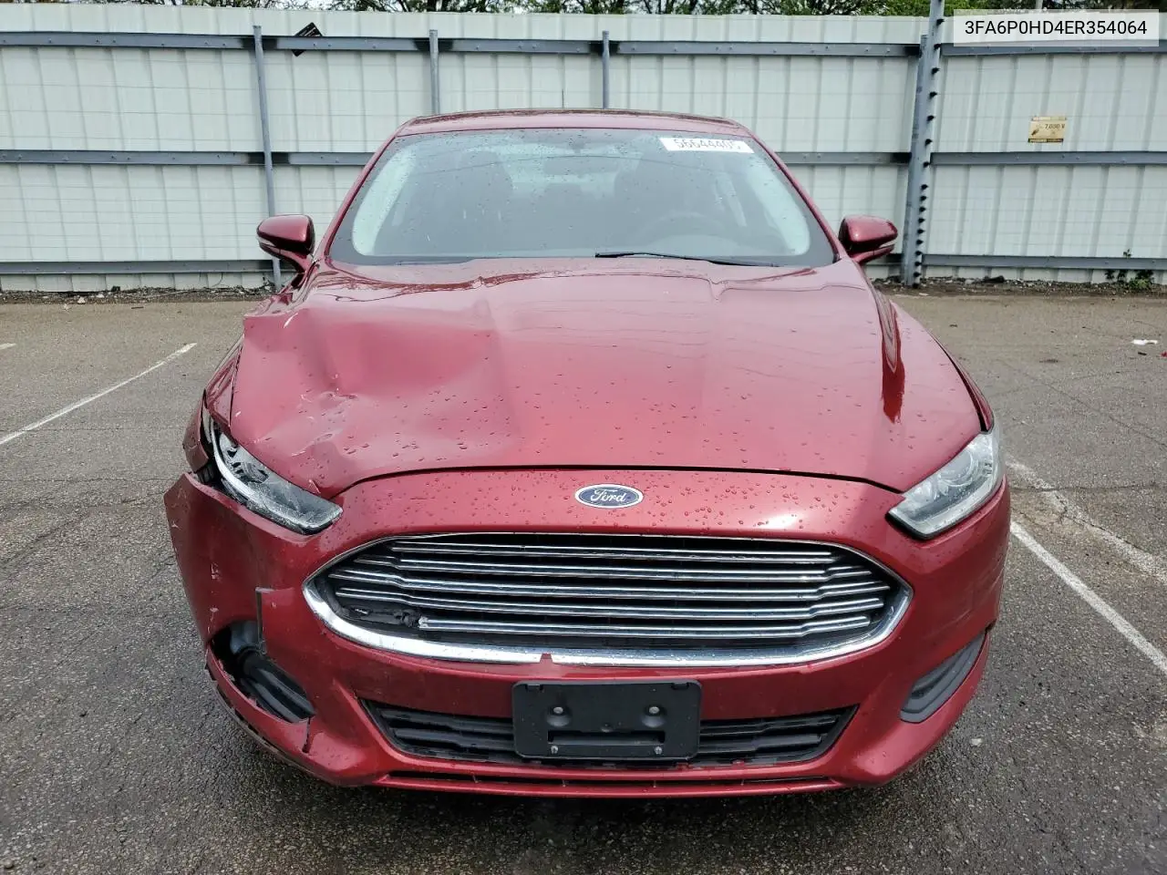 2014 Ford Fusion Se VIN: 3FA6P0HD4ER354064 Lot: 56644405