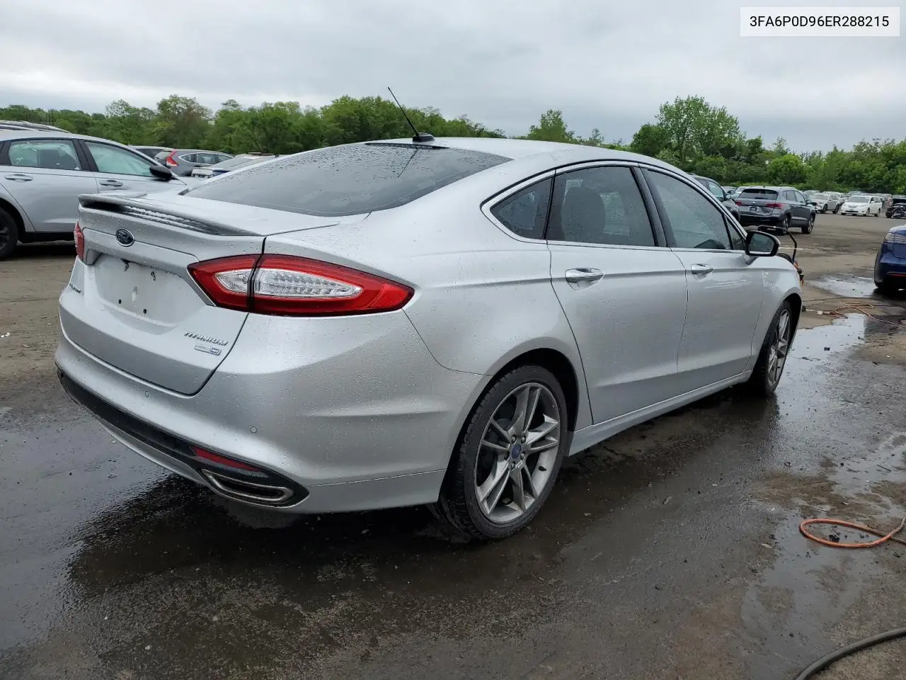 2014 Ford Fusion Titanium VIN: 3FA6P0D96ER288215 Lot: 56650455