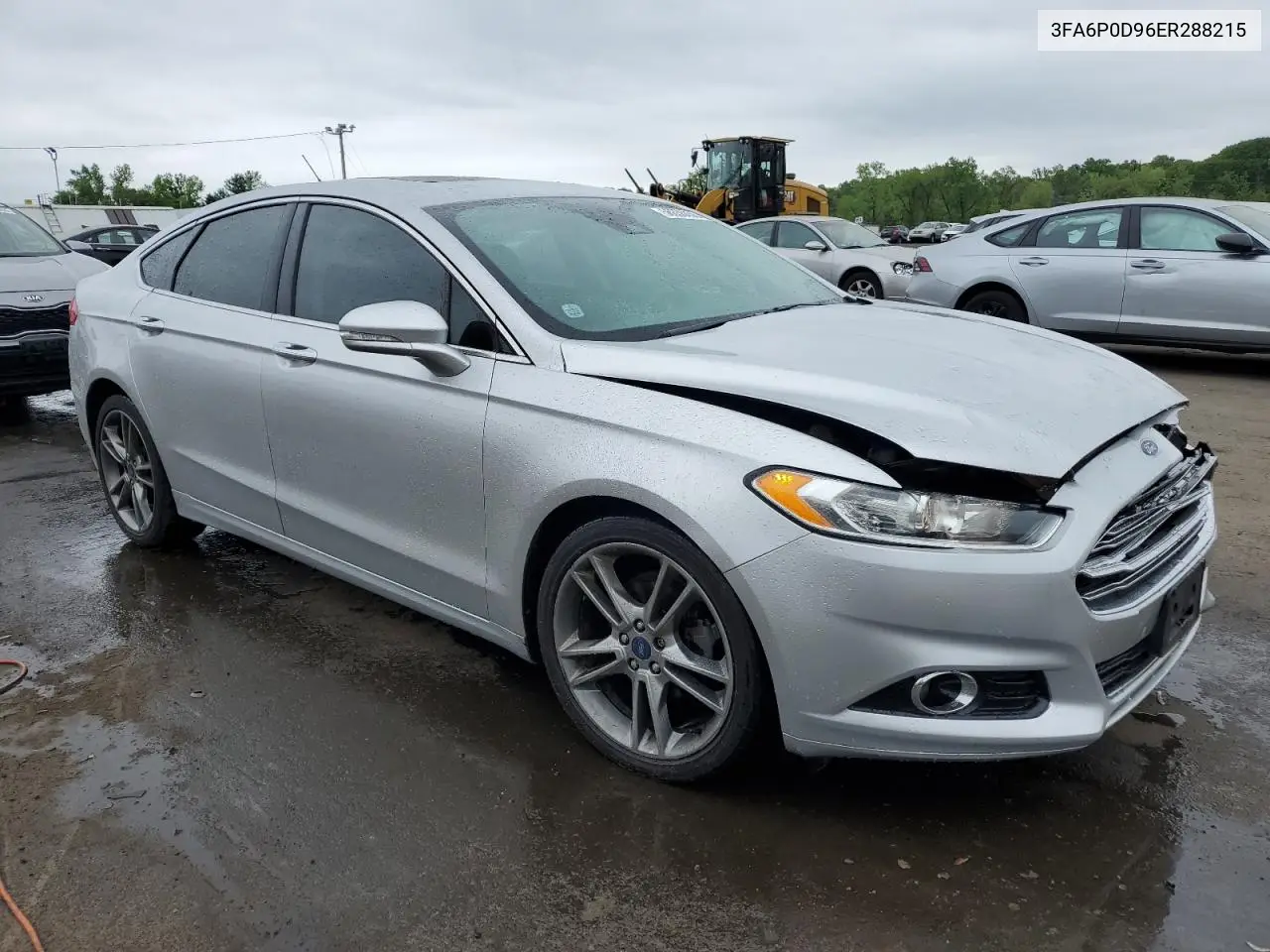2014 Ford Fusion Titanium VIN: 3FA6P0D96ER288215 Lot: 56650455
