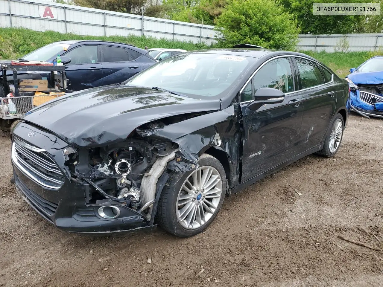 2014 Ford Fusion Se Hybrid VIN: 3FA6P0LUXER191766 Lot: 56682295