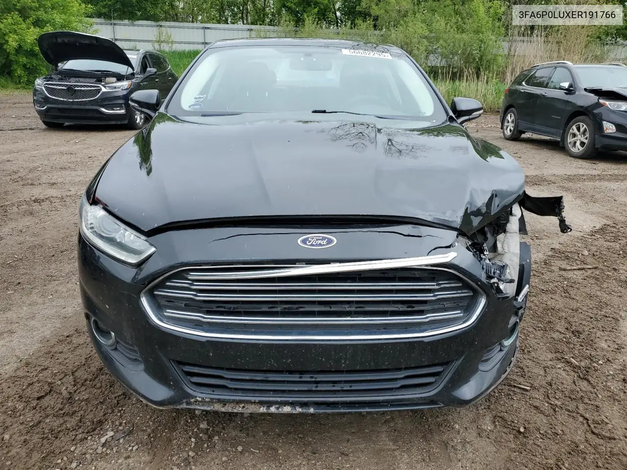 2014 Ford Fusion Se Hybrid VIN: 3FA6P0LUXER191766 Lot: 56682295
