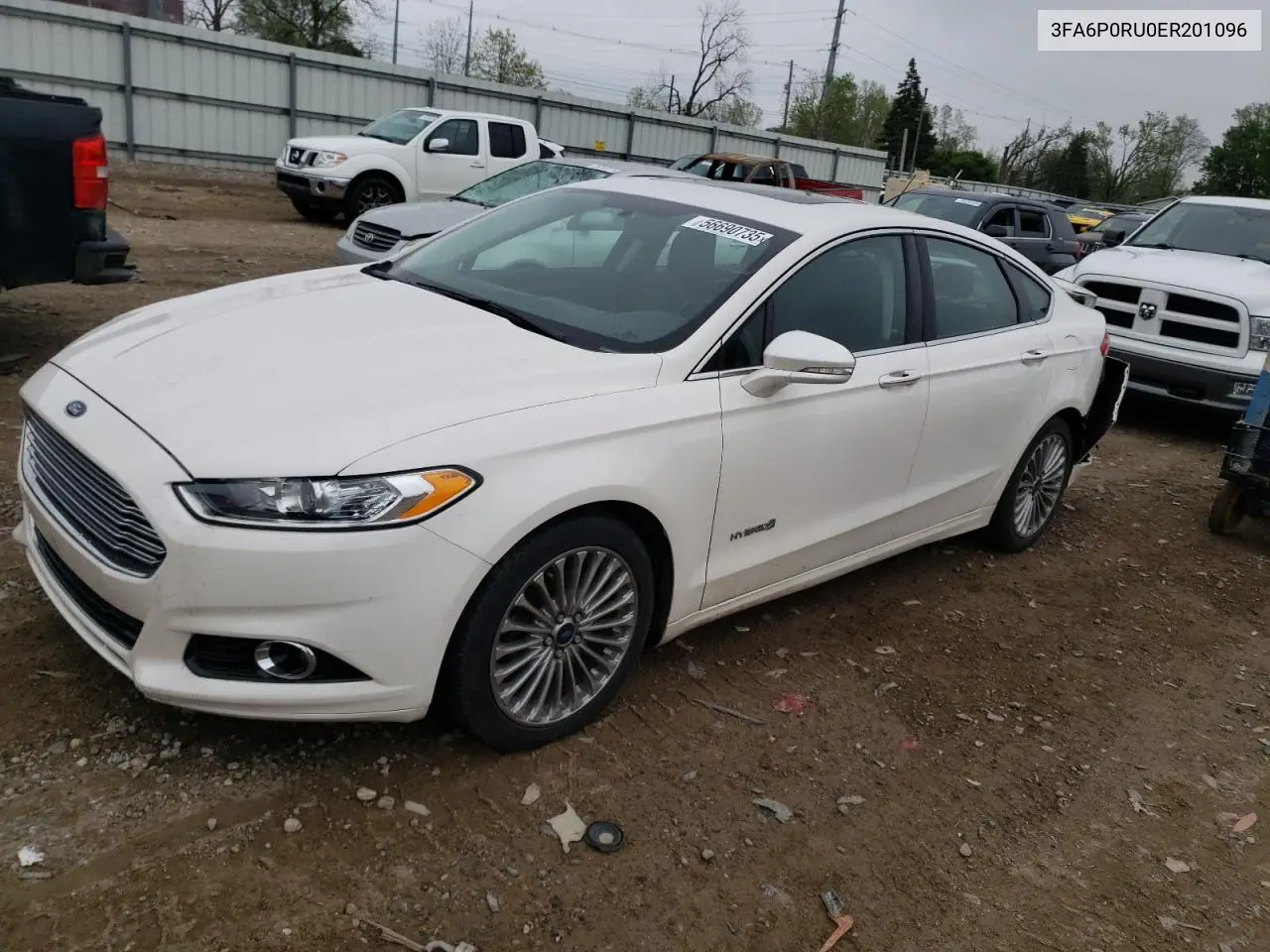 2014 Ford Fusion Titanium Hev VIN: 3FA6P0RU0ER201096 Lot: 56690735