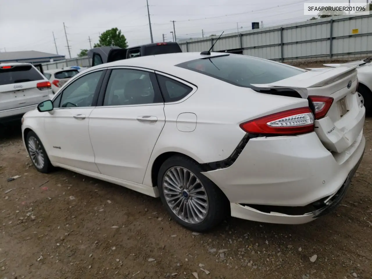 2014 Ford Fusion Titanium Hev VIN: 3FA6P0RU0ER201096 Lot: 56690735