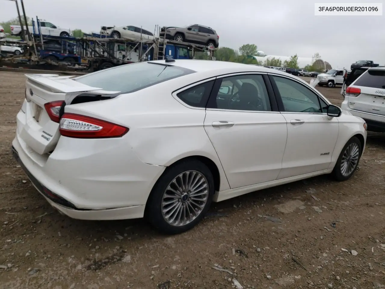 2014 Ford Fusion Titanium Hev VIN: 3FA6P0RU0ER201096 Lot: 56690735