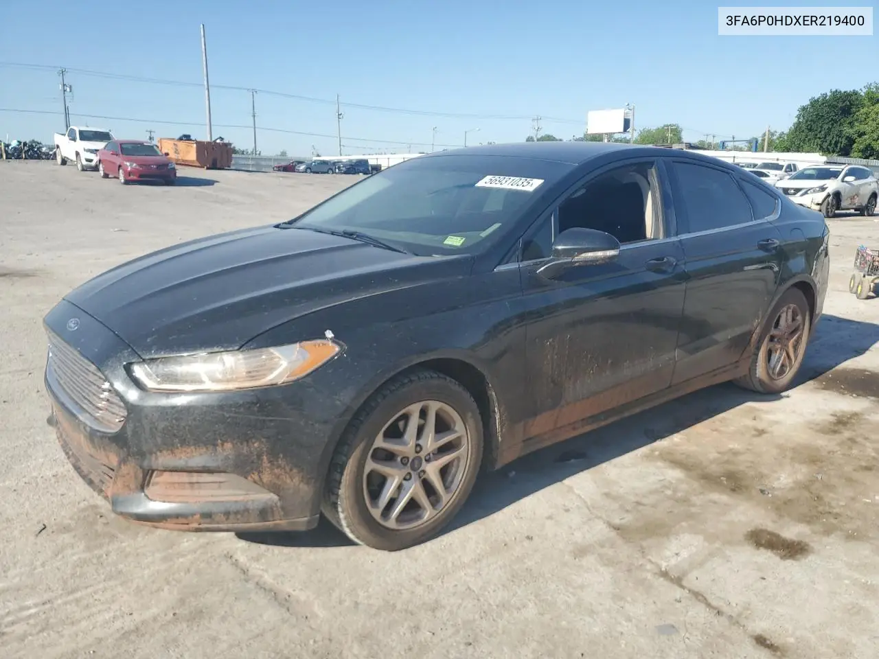 2014 Ford Fusion Se VIN: 3FA6P0HDXER219400 Lot: 56931035
