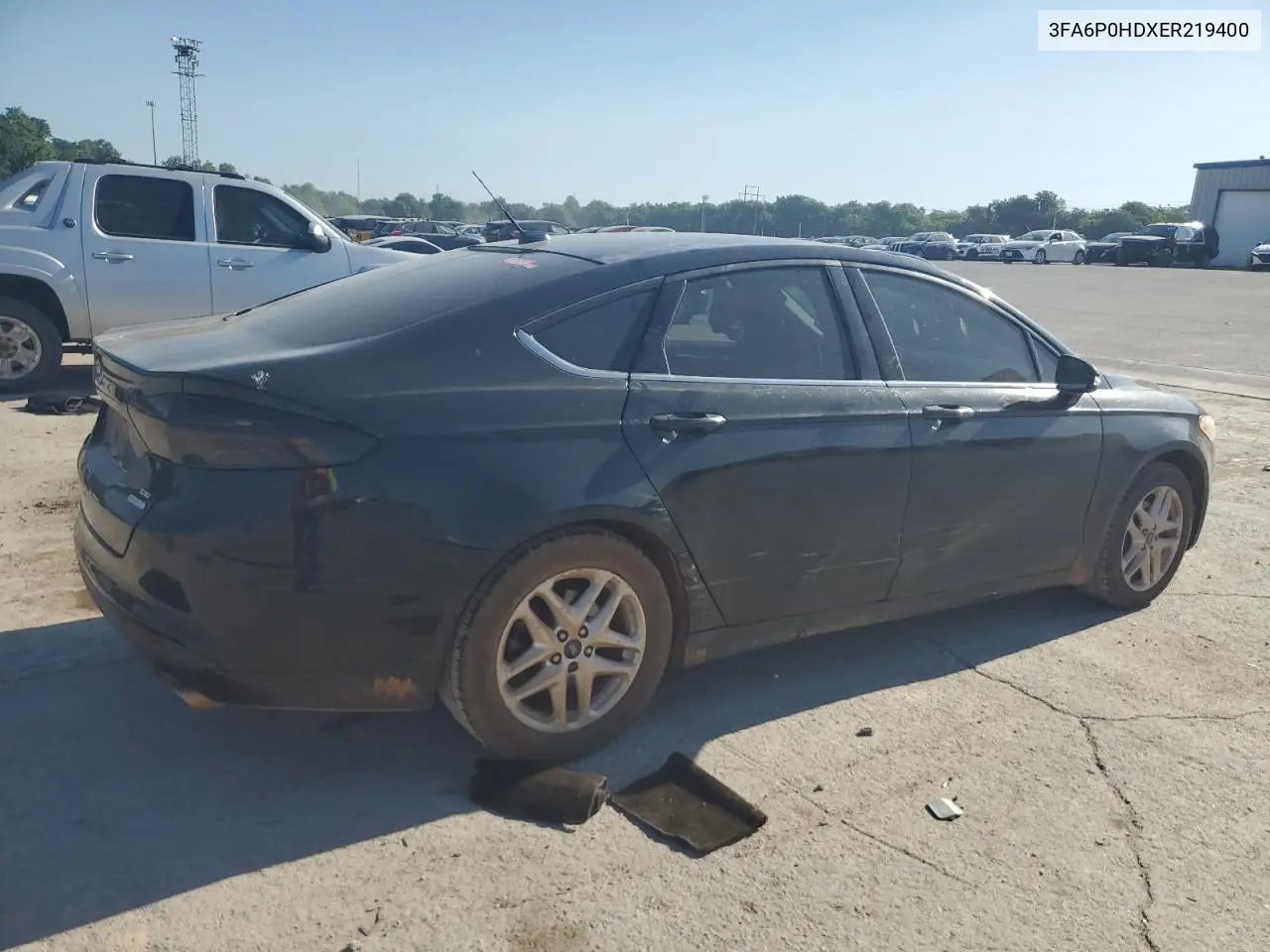 2014 Ford Fusion Se VIN: 3FA6P0HDXER219400 Lot: 56931035