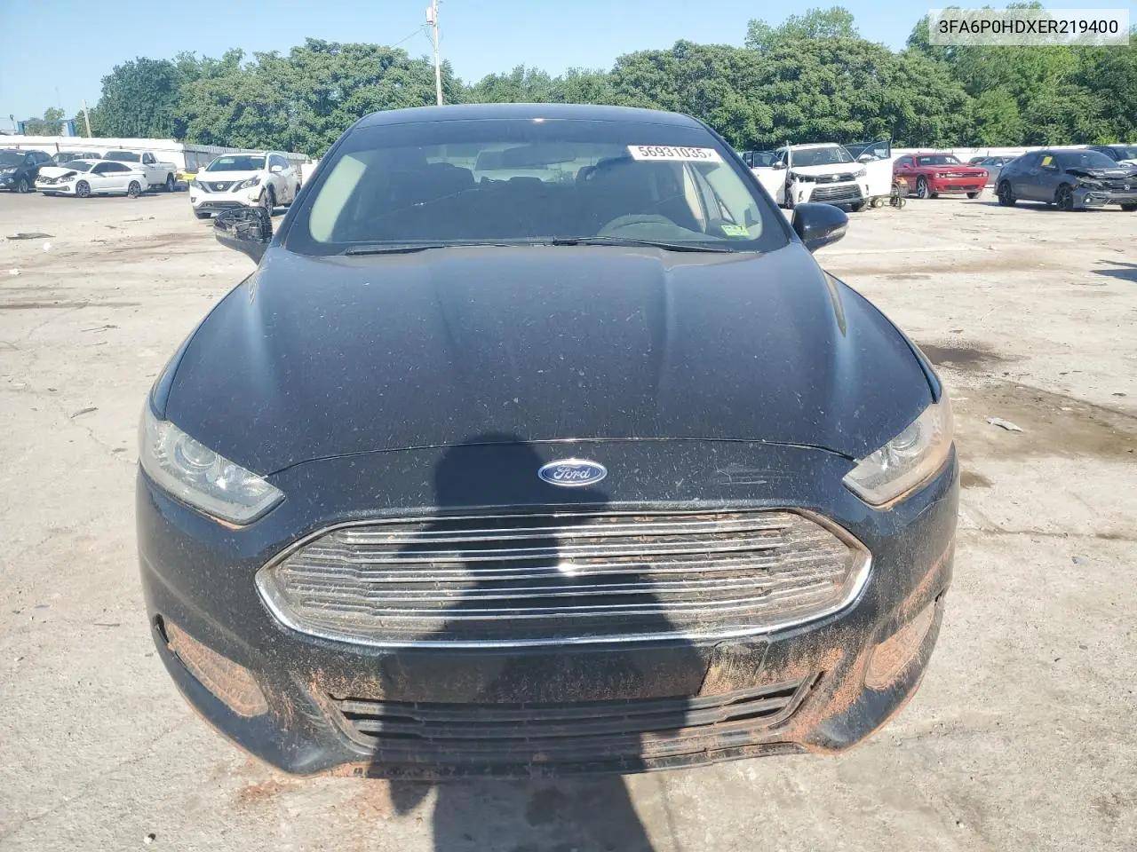 2014 Ford Fusion Se VIN: 3FA6P0HDXER219400 Lot: 56931035