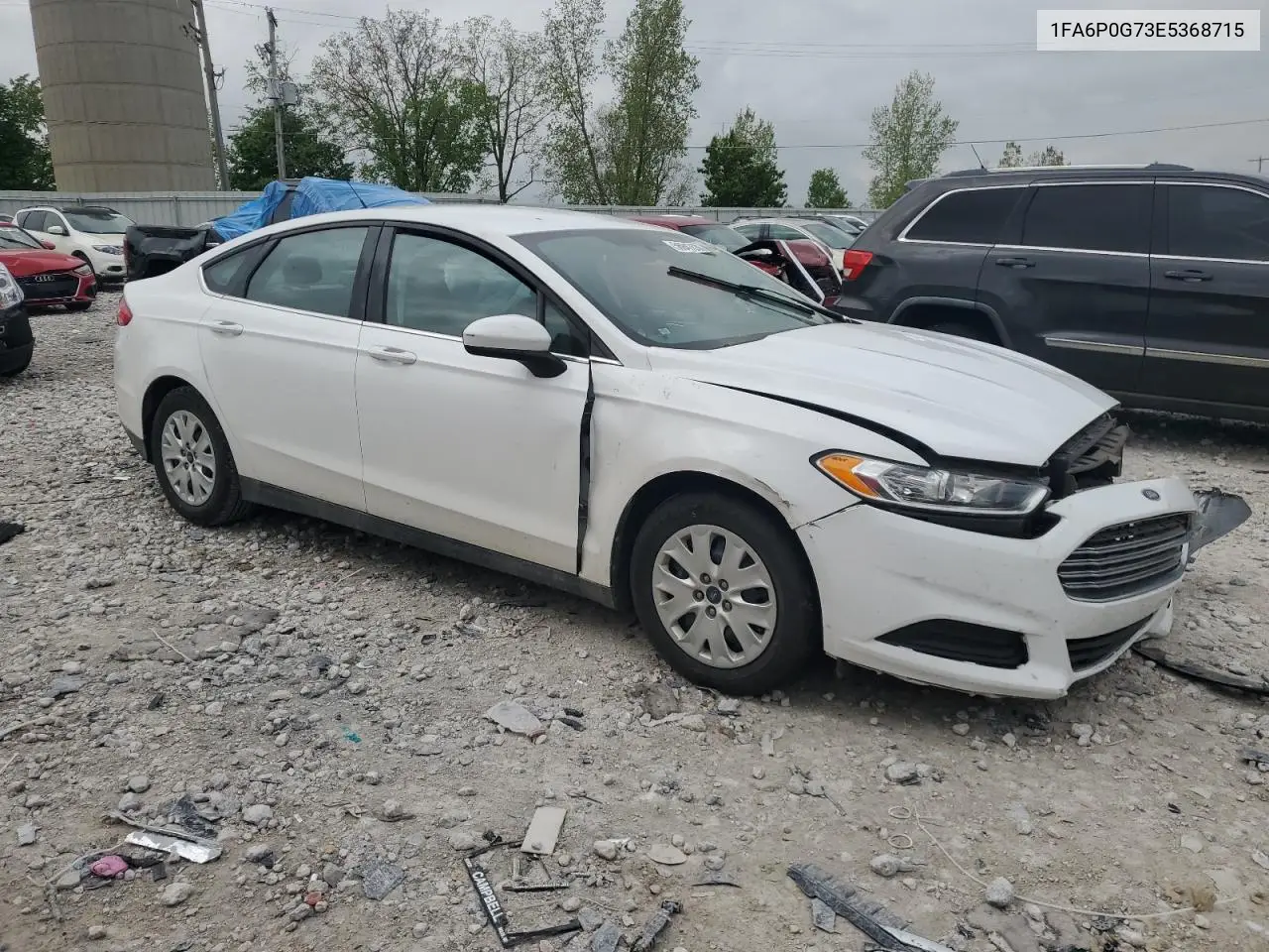 2014 Ford Fusion S VIN: 1FA6P0G73E5368715 Lot: 56947635