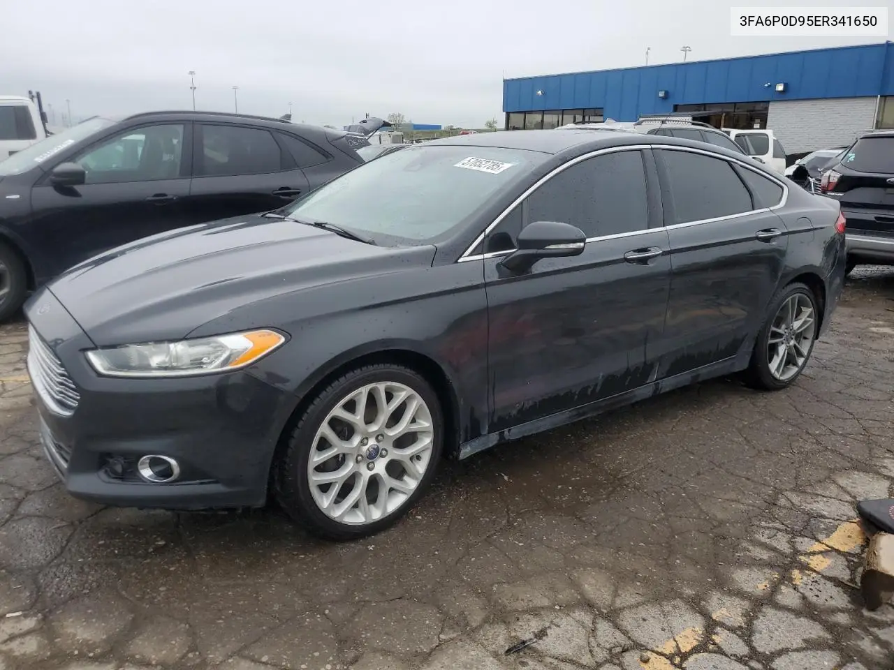 2014 Ford Fusion Titanium VIN: 3FA6P0D95ER341650 Lot: 57052785