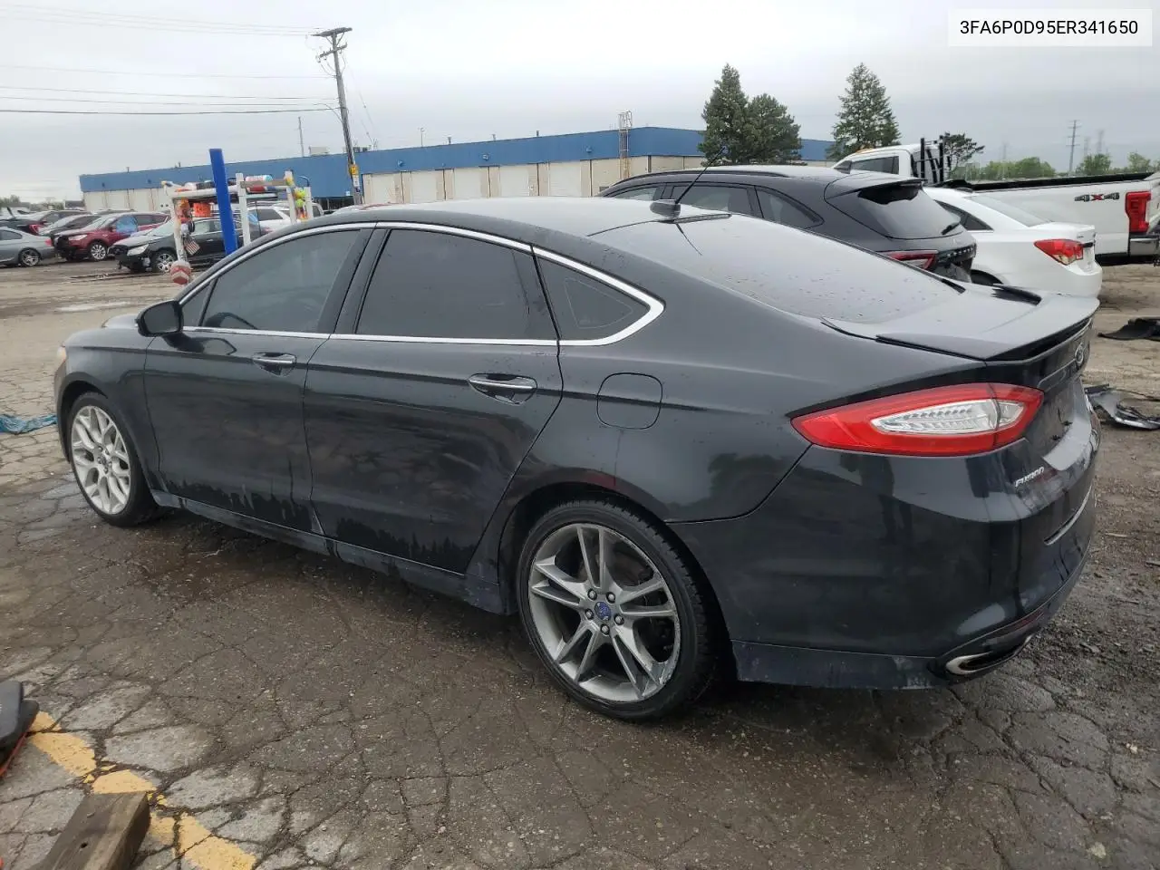 2014 Ford Fusion Titanium VIN: 3FA6P0D95ER341650 Lot: 57052785