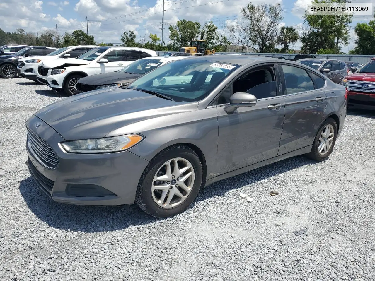 2014 Ford Fusion Se VIN: 3FA6P0H71ER113069 Lot: 57057215