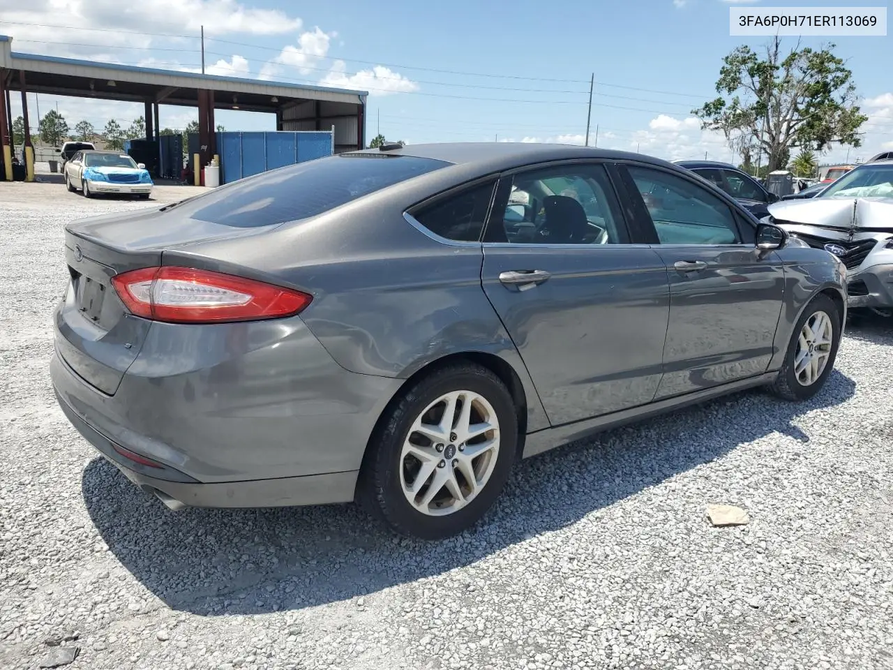 2014 Ford Fusion Se VIN: 3FA6P0H71ER113069 Lot: 57057215