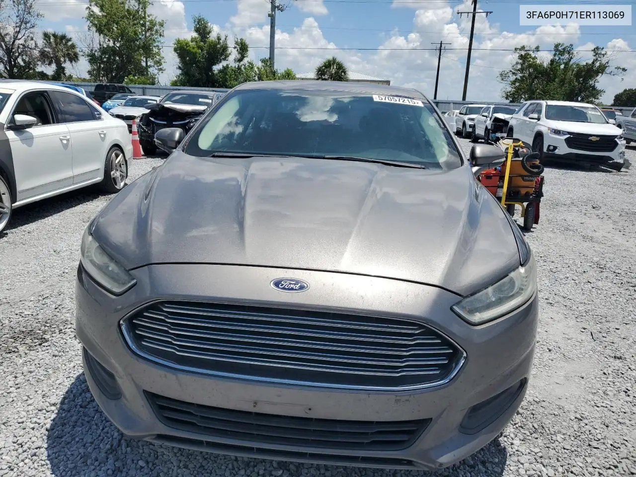 2014 Ford Fusion Se VIN: 3FA6P0H71ER113069 Lot: 57057215