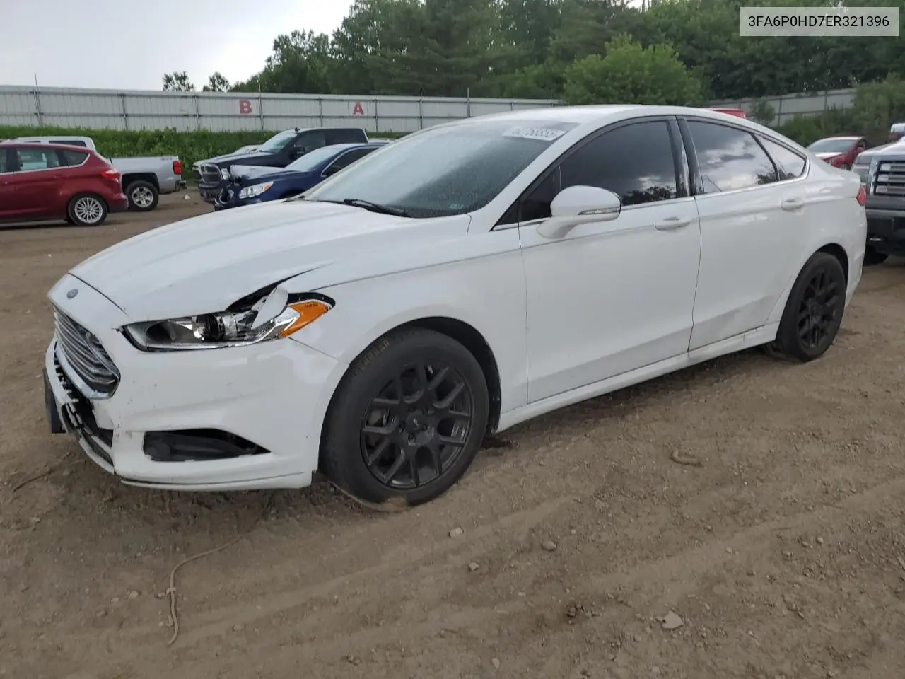 2014 Ford Fusion Se VIN: 3FA6P0HD7ER321396 Lot: 62758855