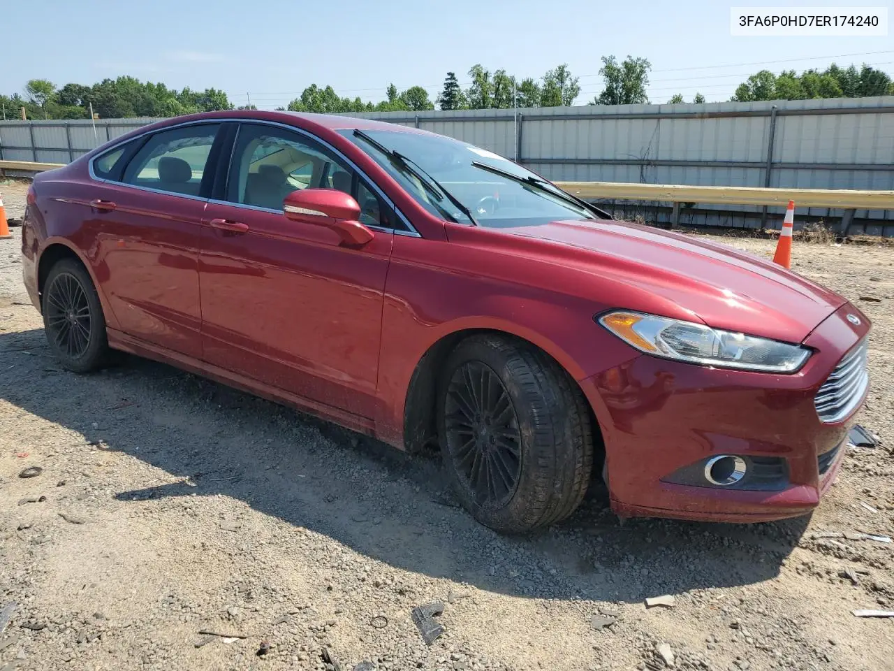 2014 Ford Fusion Se VIN: 3FA6P0HD7ER174240 Lot: 62871135