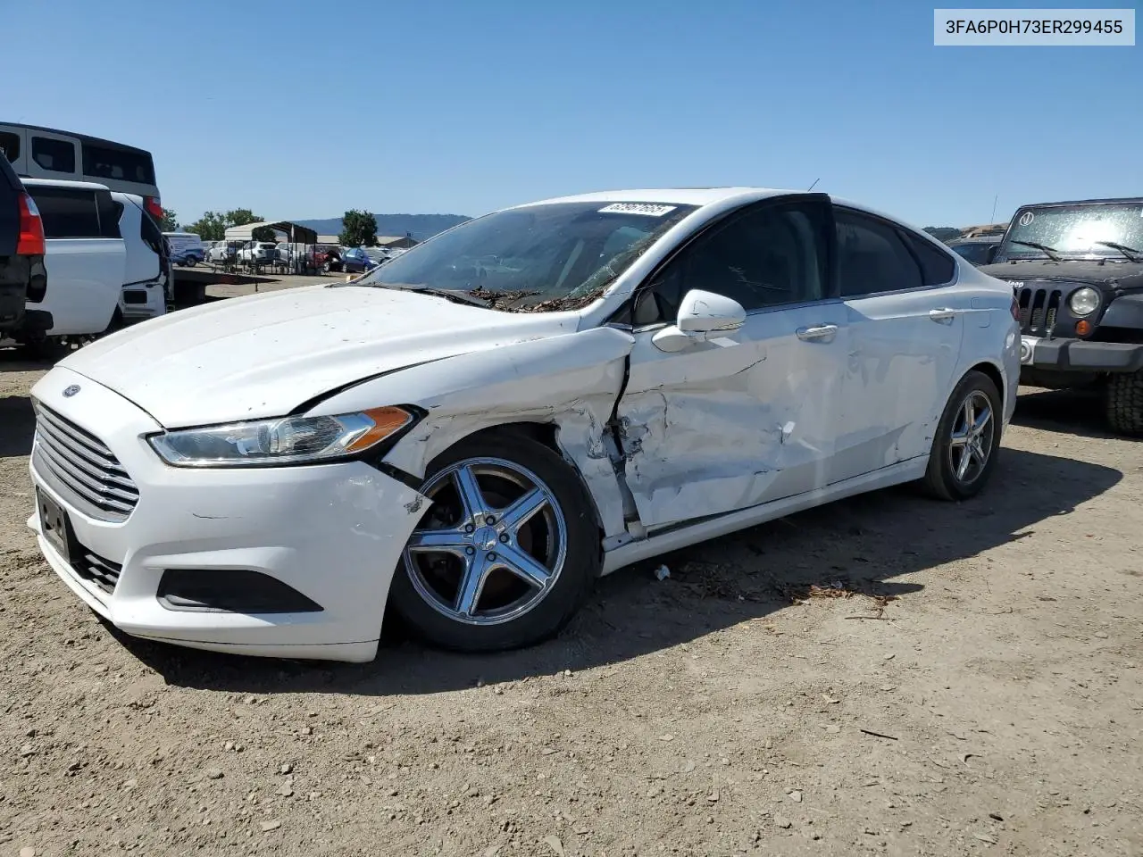 2014 Ford Fusion Se VIN: 3FA6P0H73ER299455 Lot: 62967665