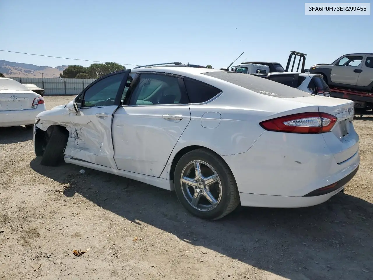 2014 Ford Fusion Se VIN: 3FA6P0H73ER299455 Lot: 62967665