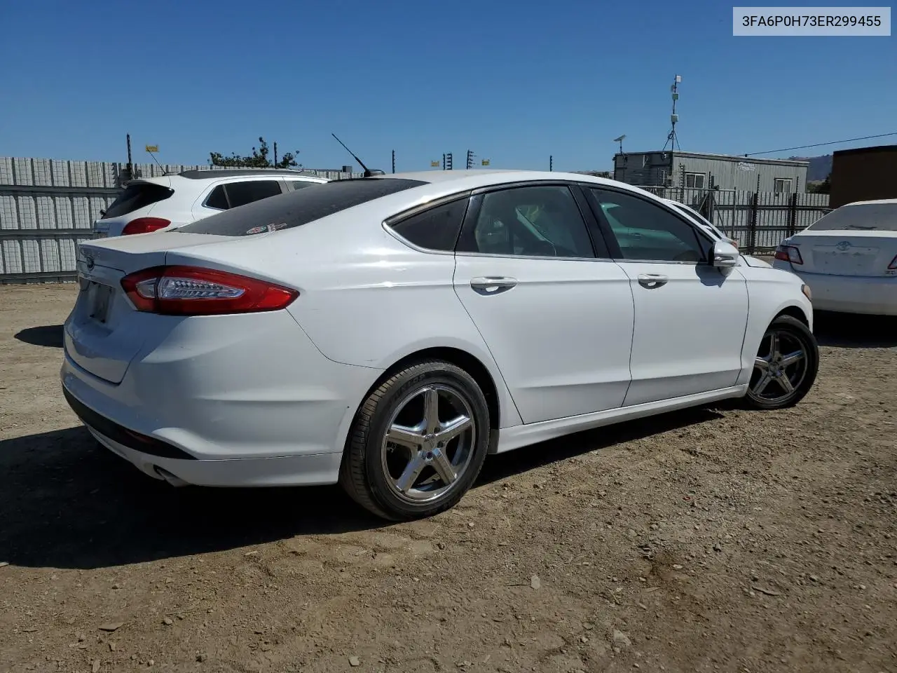 2014 Ford Fusion Se VIN: 3FA6P0H73ER299455 Lot: 62967665
