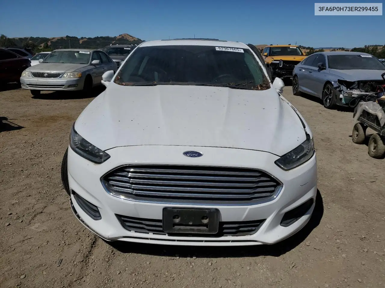 2014 Ford Fusion Se VIN: 3FA6P0H73ER299455 Lot: 62967665