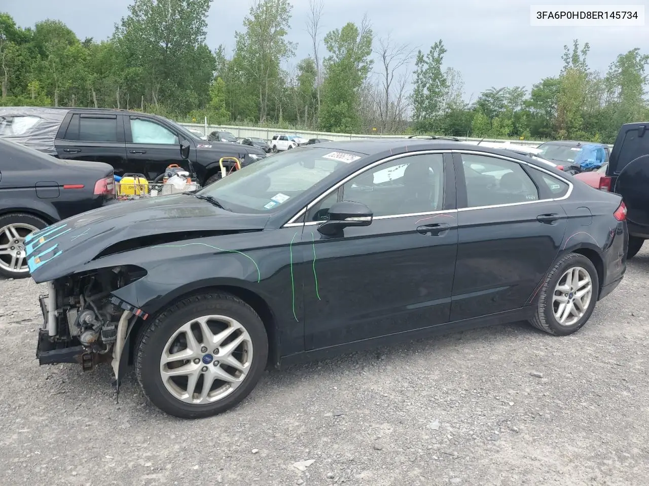 2014 Ford Fusion Se VIN: 3FA6P0HD8ER145734 Lot: 62986775
