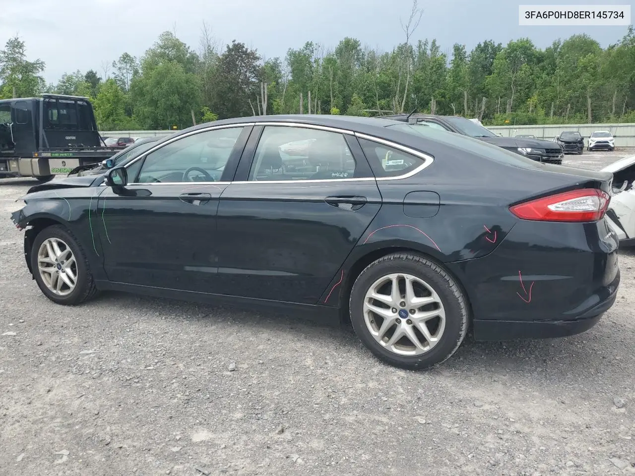 2014 Ford Fusion Se VIN: 3FA6P0HD8ER145734 Lot: 62986775