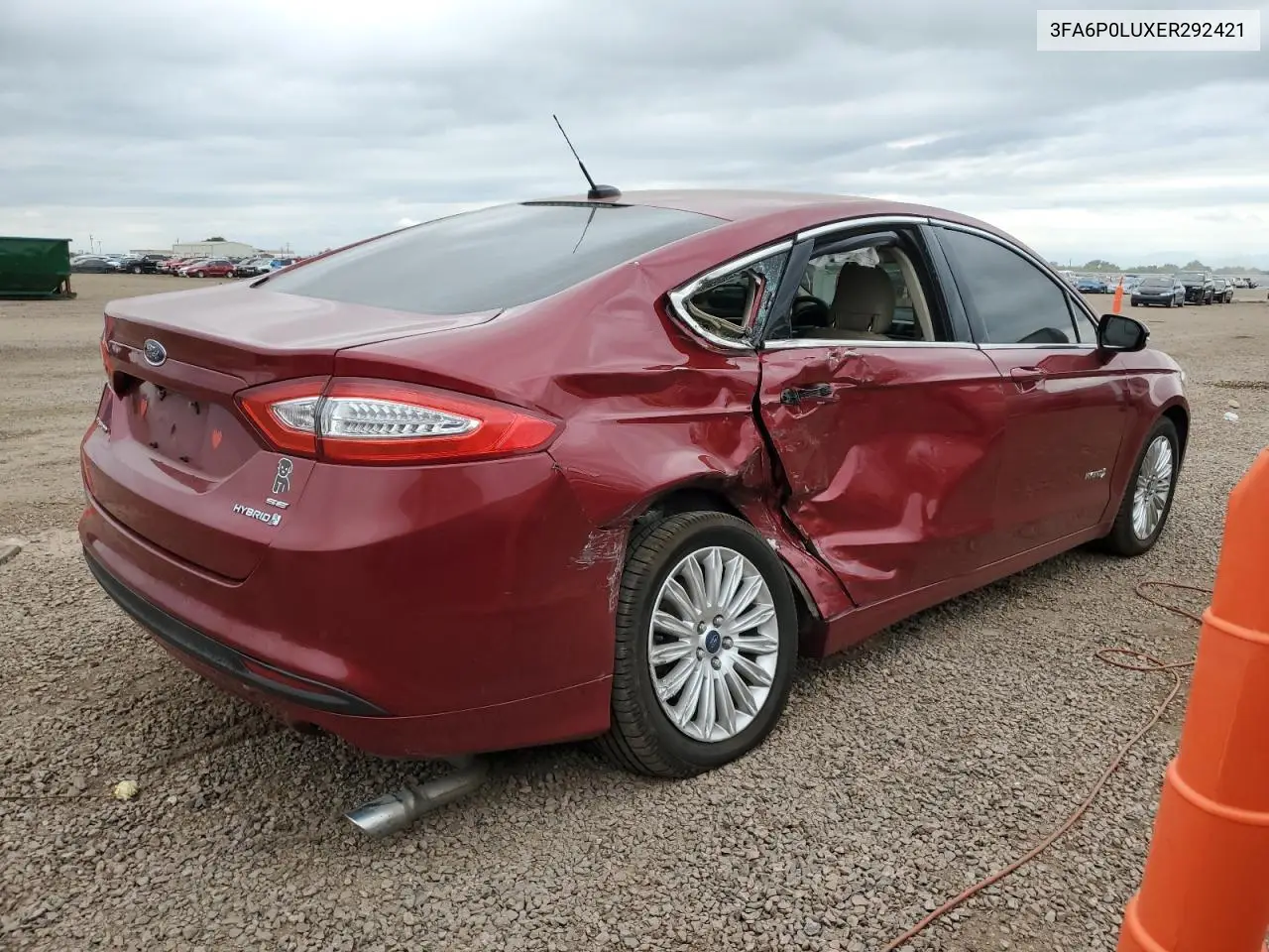 2014 Ford Fusion Se Hybrid VIN: 3FA6P0LUXER292421 Lot: 63057465
