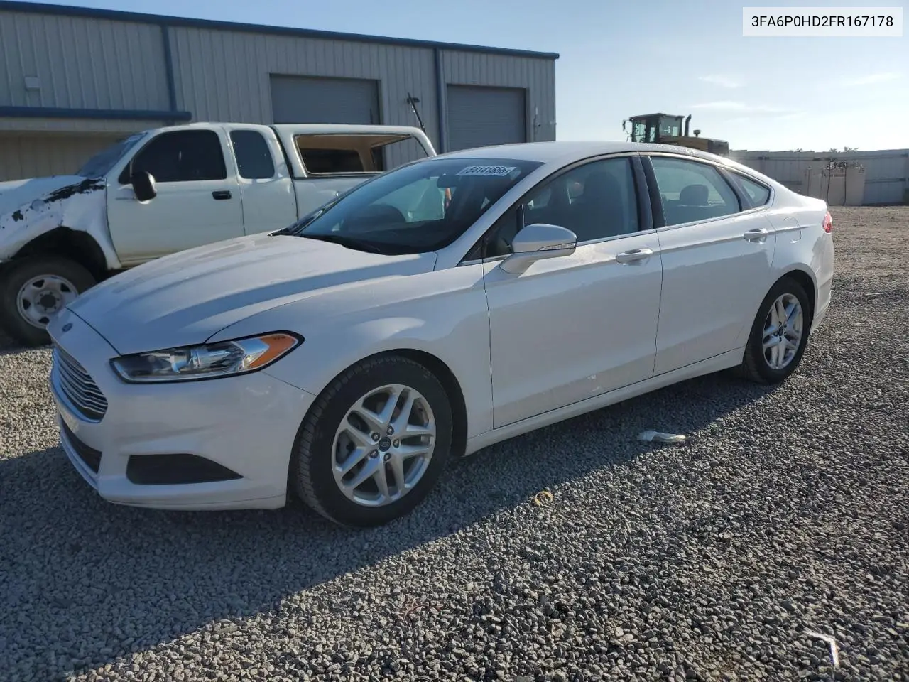 2015 Ford Fusion Se VIN: 3FA6P0HD2FR167178 Lot: 54141555