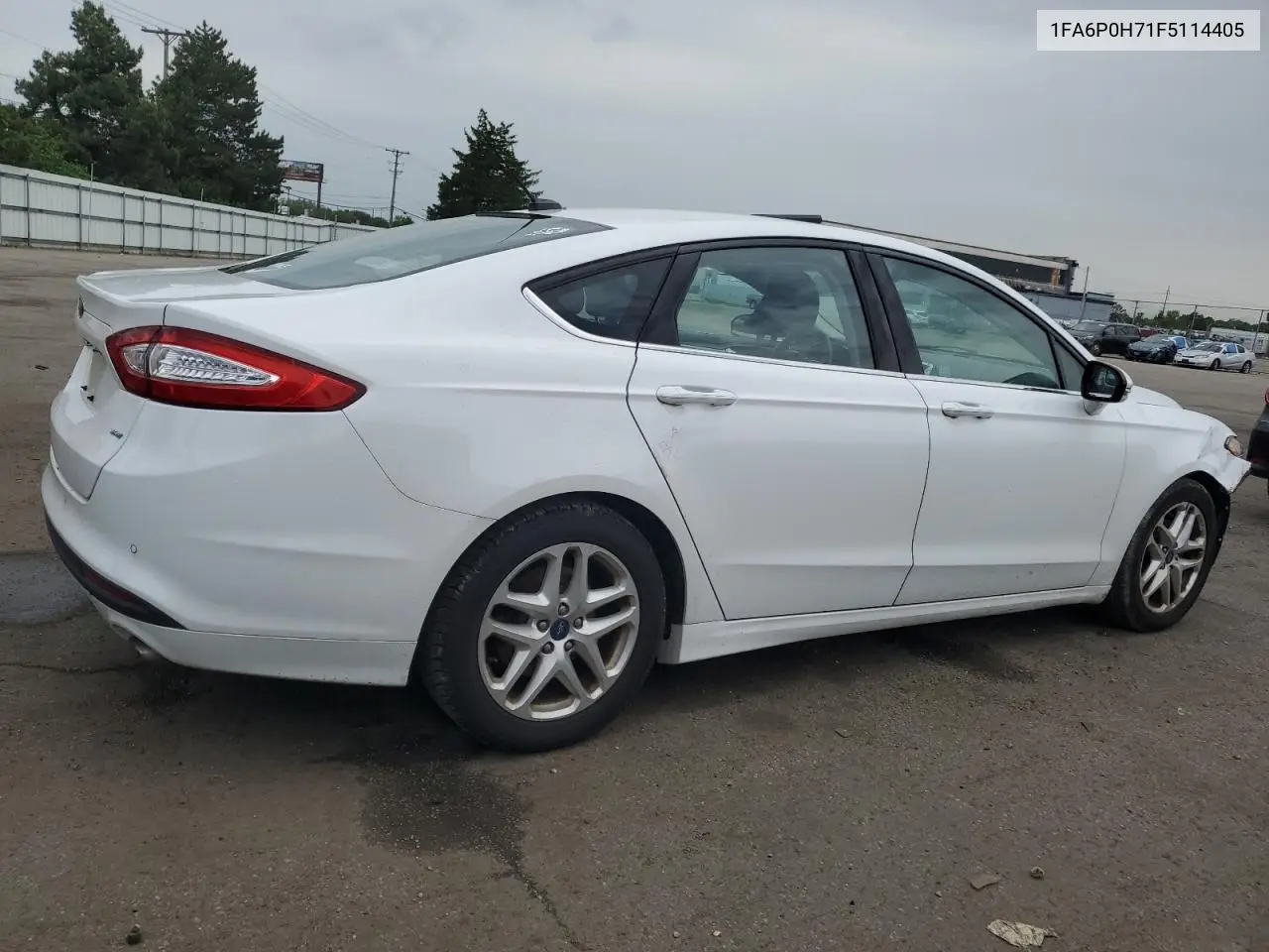 2015 Ford Fusion Se VIN: 1FA6P0H71F5114405 Lot: 56662865