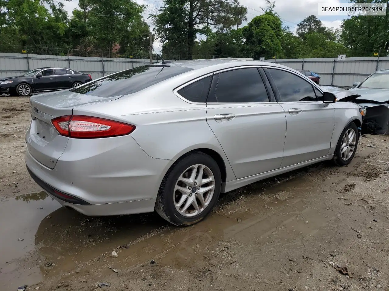 2015 Ford Fusion Se VIN: 3FA6P0HD5FR204949 Lot: 56845055