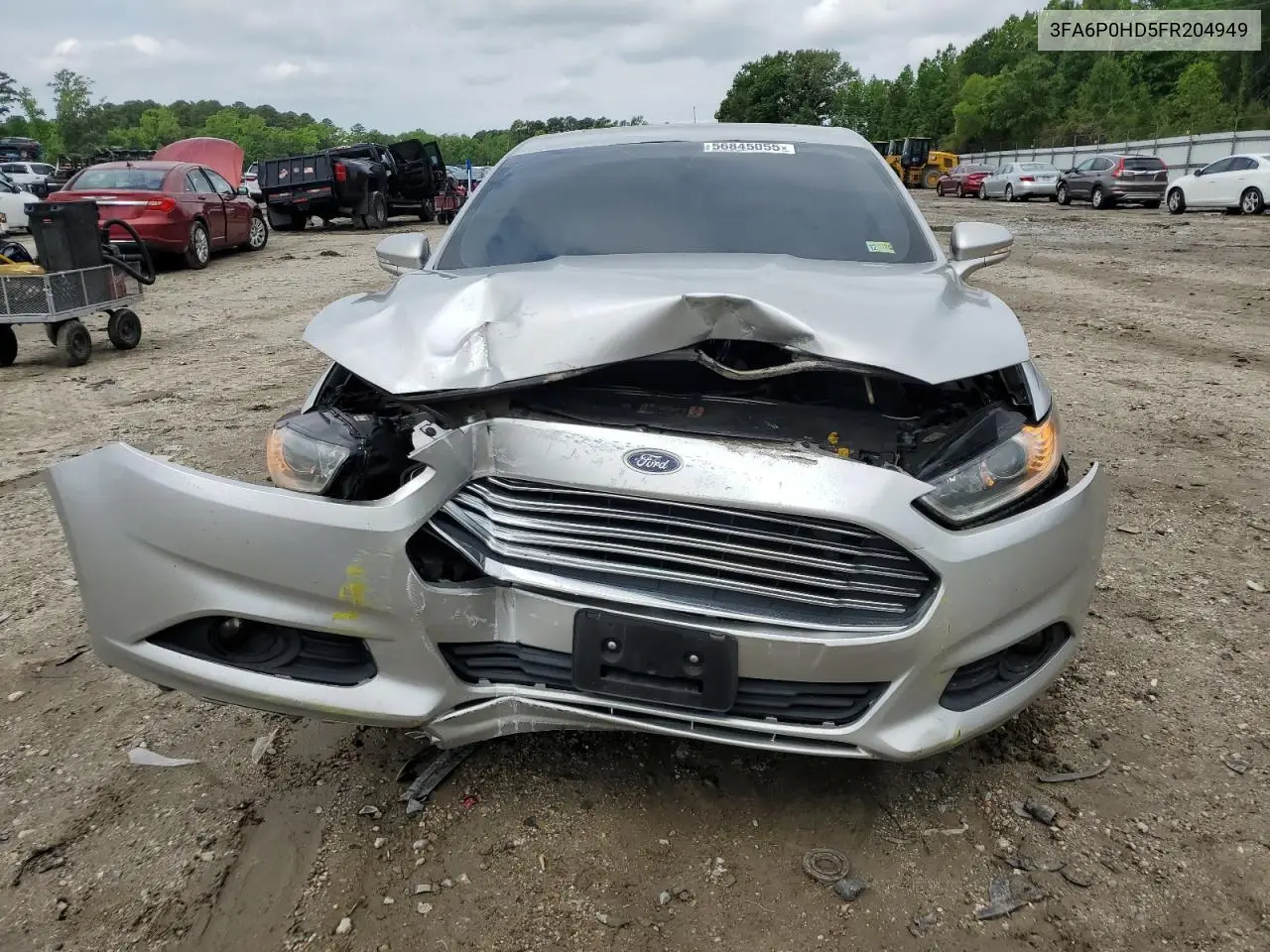 2015 Ford Fusion Se VIN: 3FA6P0HD5FR204949 Lot: 56845055