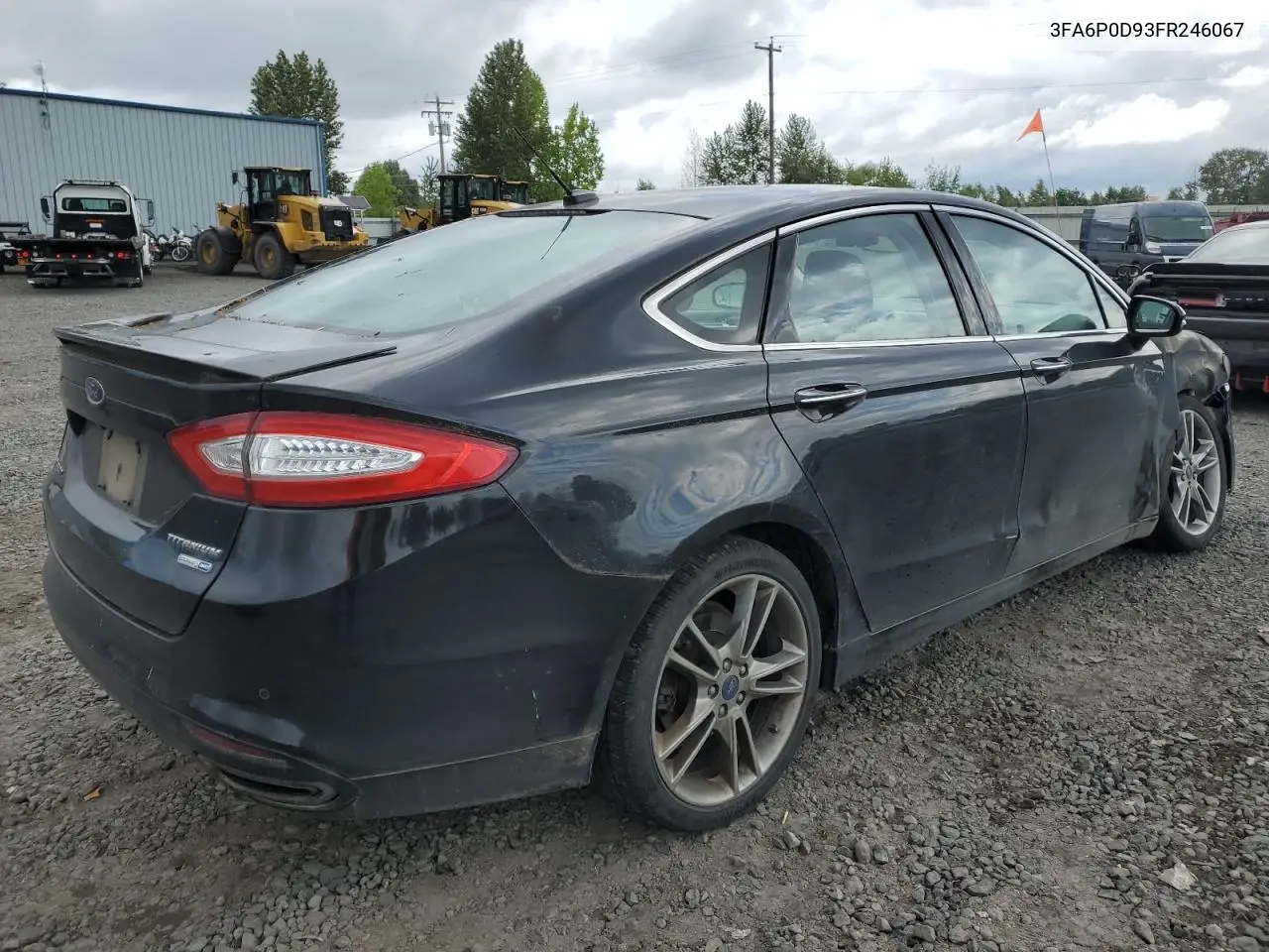 2015 Ford Fusion Titanium VIN: 3FA6P0D93FR246067 Lot: 57163265