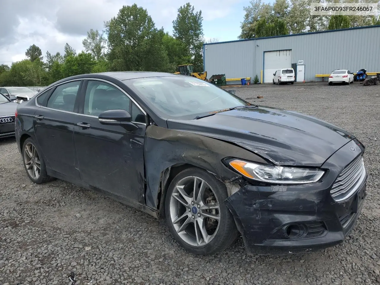 2015 Ford Fusion Titanium VIN: 3FA6P0D93FR246067 Lot: 57163265