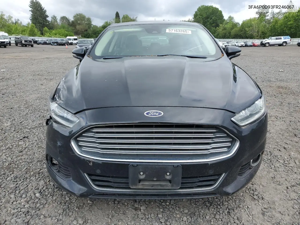 2015 Ford Fusion Titanium VIN: 3FA6P0D93FR246067 Lot: 57163265