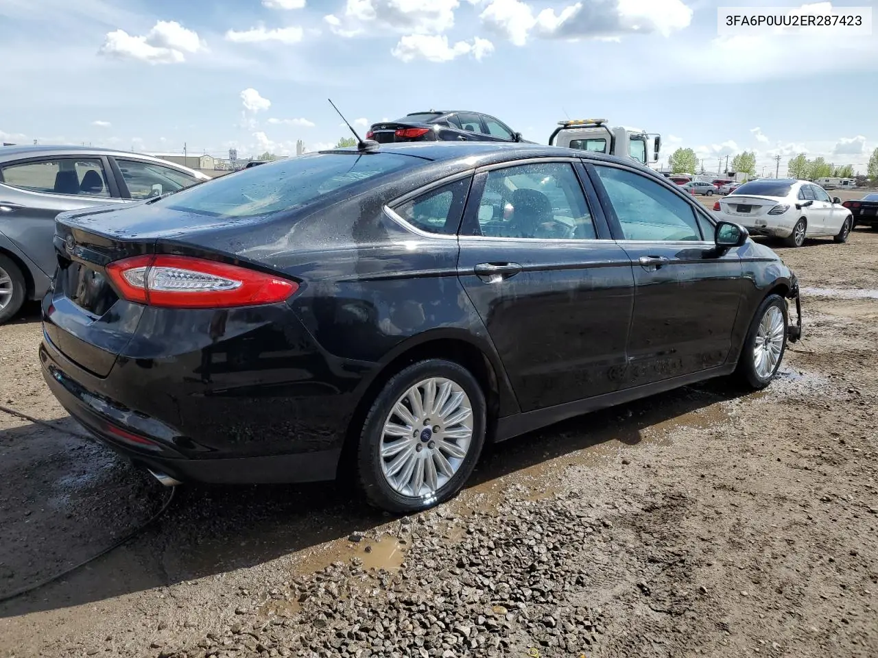 2015 Ford Fusion S Hybrid VIN: 3FA6P0UU2ER287423 Lot: 57178165
