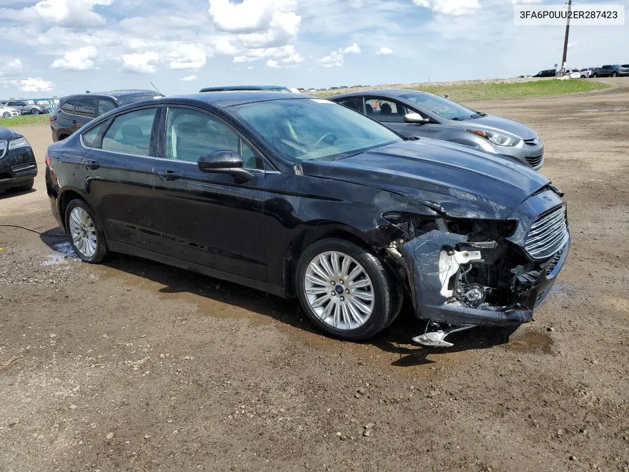 2015 Ford Fusion S Hybrid VIN: 3FA6P0UU2ER287423 Lot: 57178165