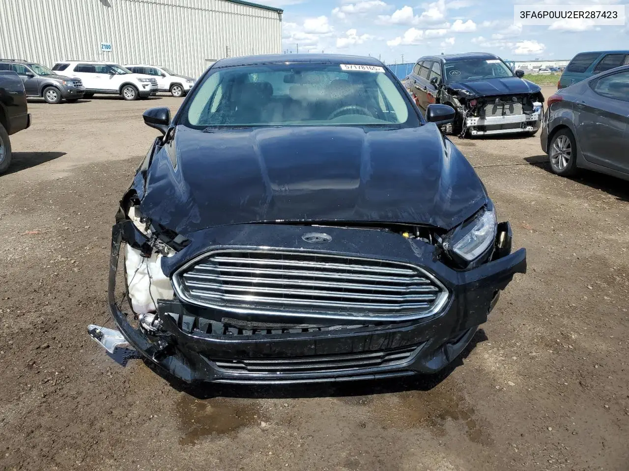 2015 Ford Fusion S Hybrid VIN: 3FA6P0UU2ER287423 Lot: 57178165