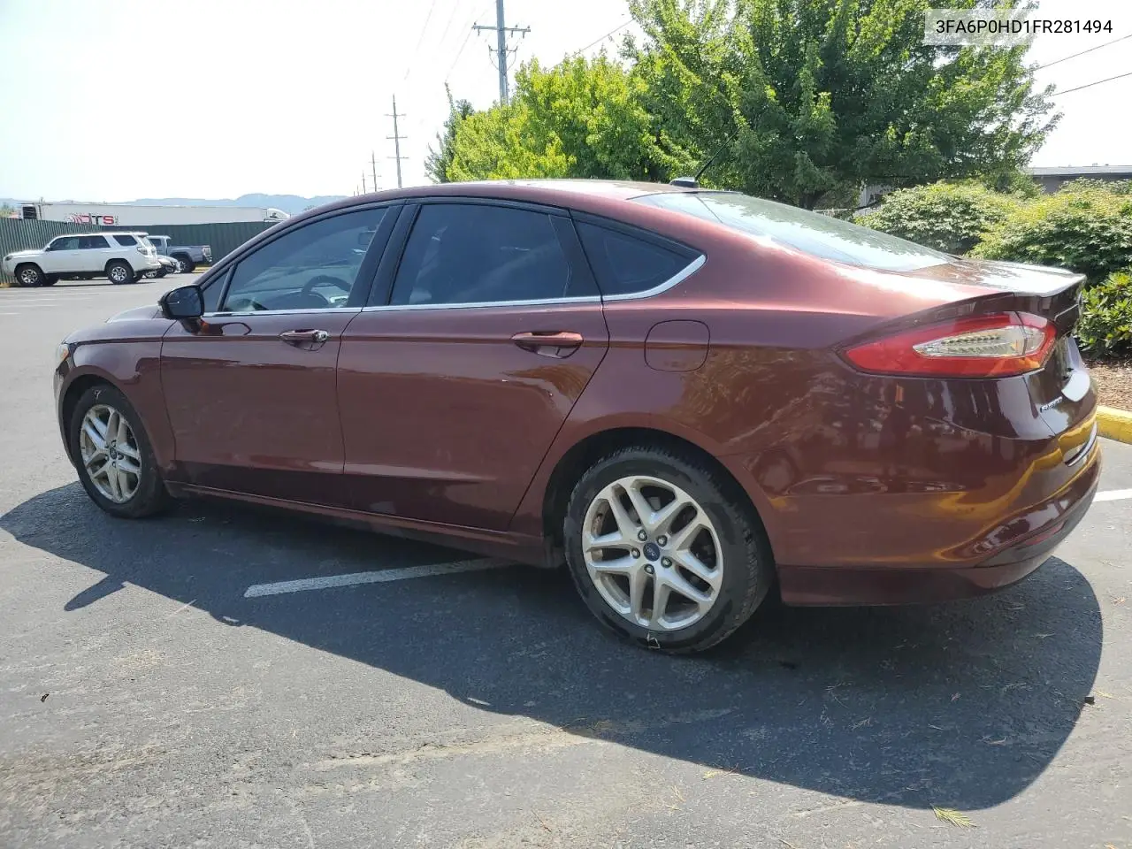2015 Ford Fusion Se VIN: 3FA6P0HD1FR281494 Lot: 61914405