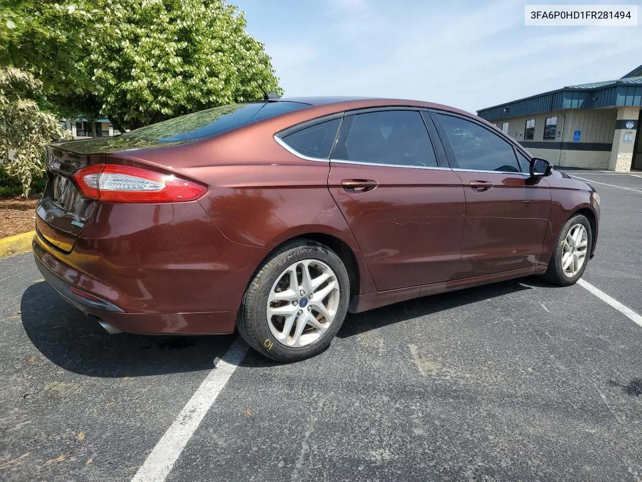 2015 Ford Fusion Se VIN: 3FA6P0HD1FR281494 Lot: 61914405