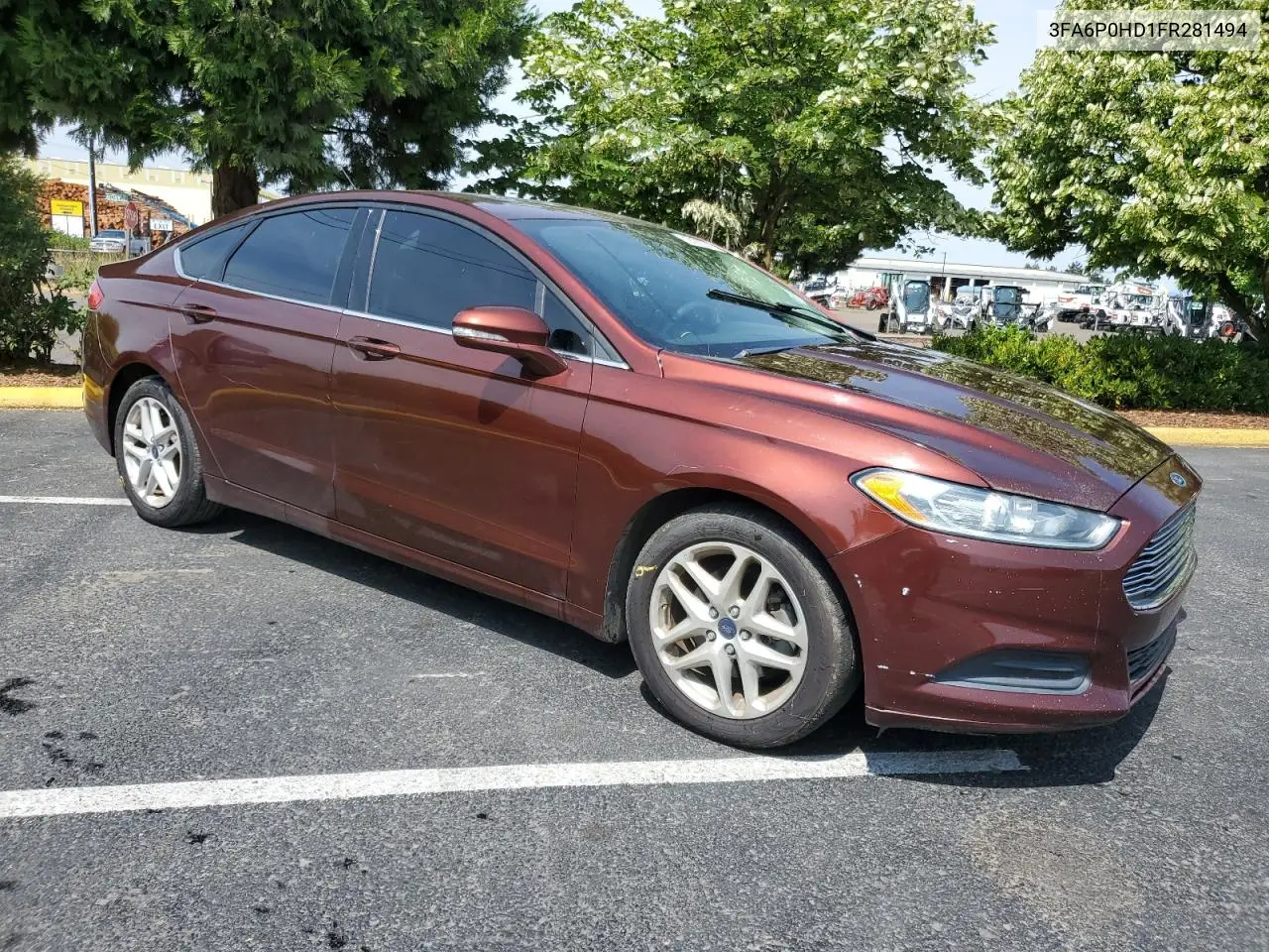 2015 Ford Fusion Se VIN: 3FA6P0HD1FR281494 Lot: 61914405