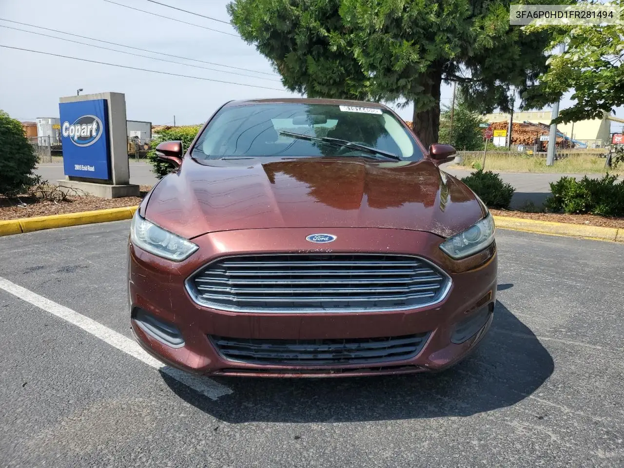2015 Ford Fusion Se VIN: 3FA6P0HD1FR281494 Lot: 61914405