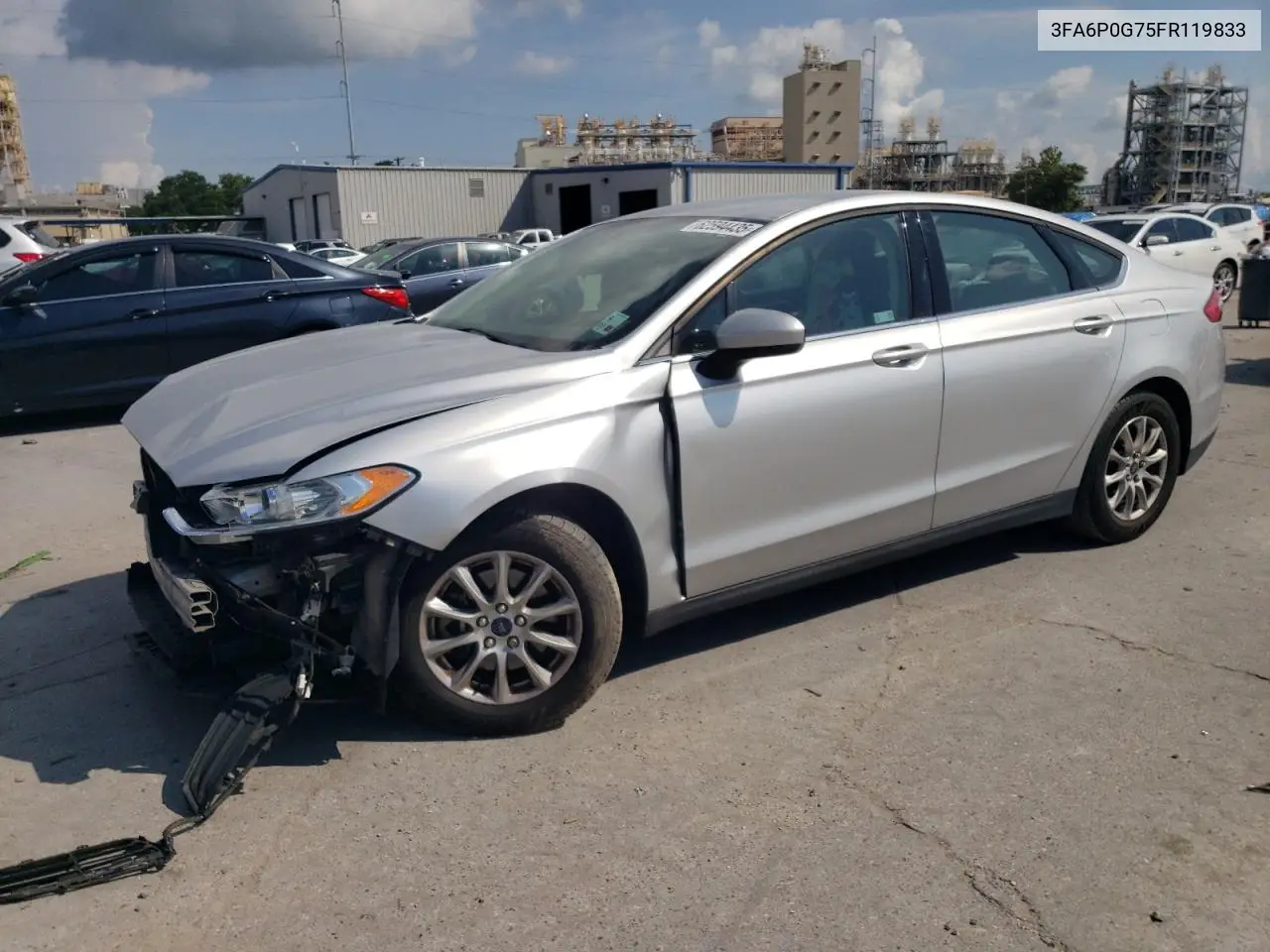 2015 Ford Fusion S VIN: 3FA6P0G75FR119833 Lot: 62594435
