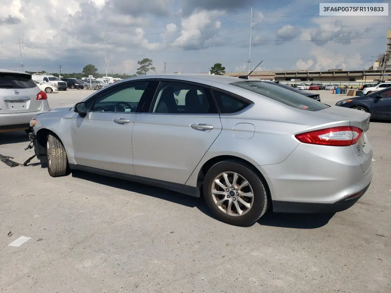 2015 Ford Fusion S VIN: 3FA6P0G75FR119833 Lot: 62594435