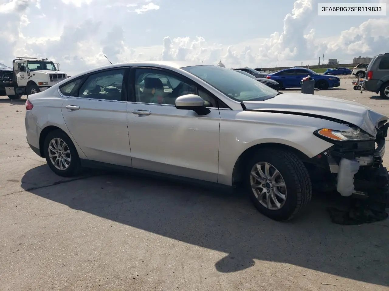2015 Ford Fusion S VIN: 3FA6P0G75FR119833 Lot: 62594435