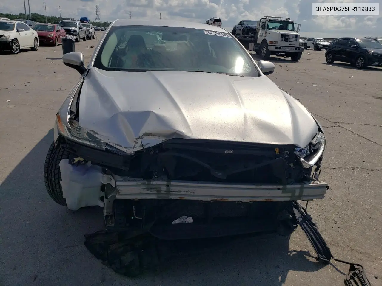 2015 Ford Fusion S VIN: 3FA6P0G75FR119833 Lot: 62594435
