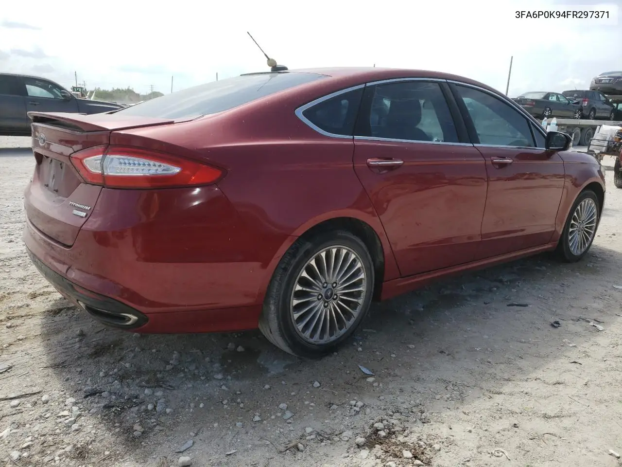 2015 Ford Fusion Titanium VIN: 3FA6P0K94FR297371 Lot: 63234965