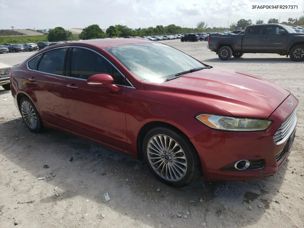 2015 Ford Fusion Titanium VIN: 3FA6P0K94FR297371 Lot: 63234965