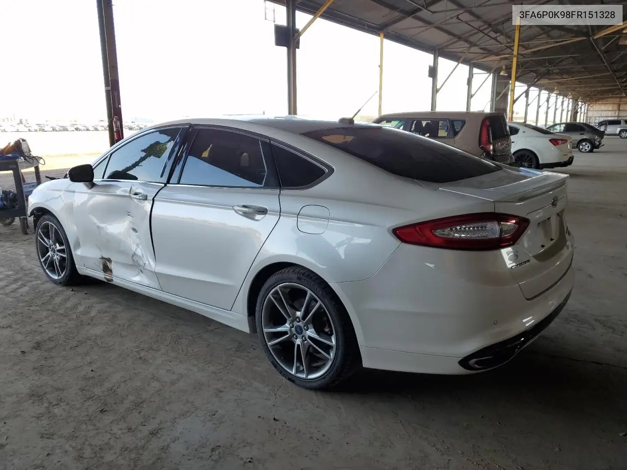 2015 Ford Fusion Titanium VIN: 3FA6P0K98FR151328 Lot: 65093125