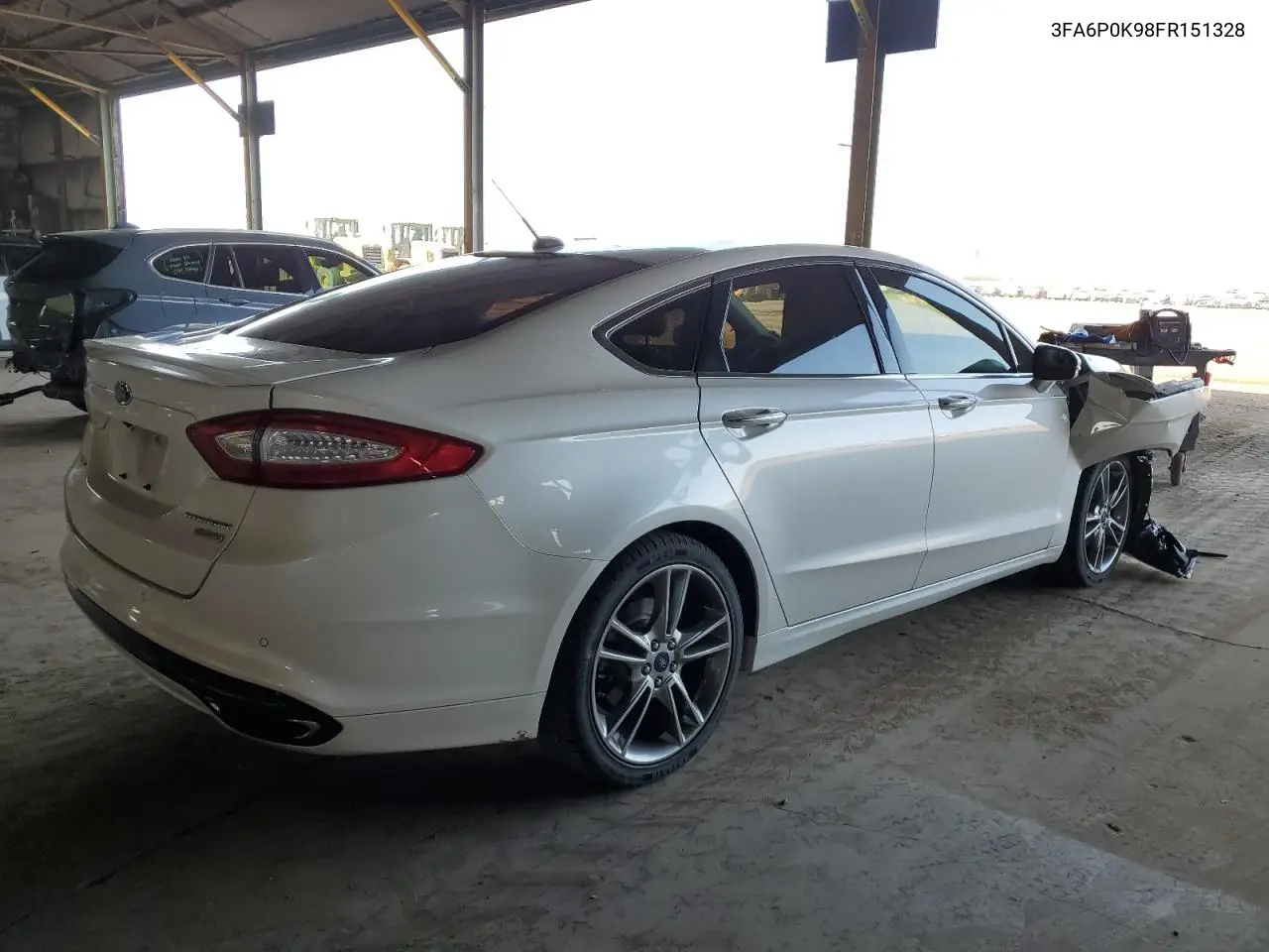 2015 Ford Fusion Titanium VIN: 3FA6P0K98FR151328 Lot: 65093125