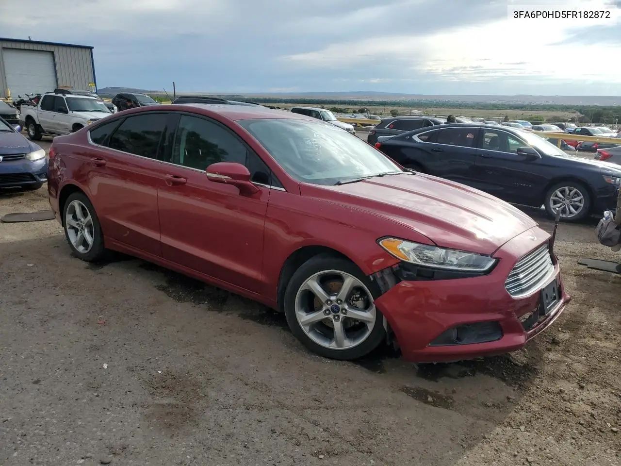 2015 Ford Fusion Se VIN: 3FA6P0HD5FR182872 Lot: 65207695